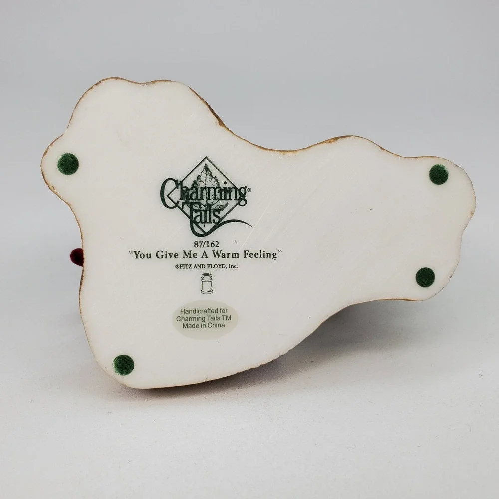 Charming Tails You Give Me A Warm‎ Feeling Mouse Stove Figurine Fitz and Floyd